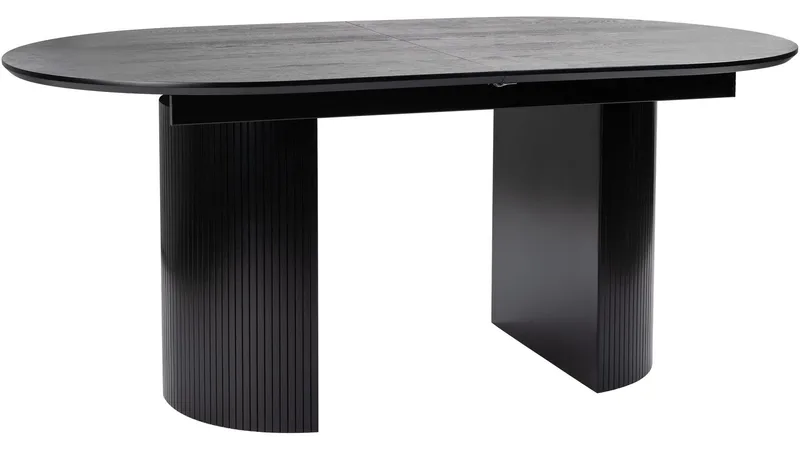 Spisebord Otaki 180 cm Butterfly, Svart eik