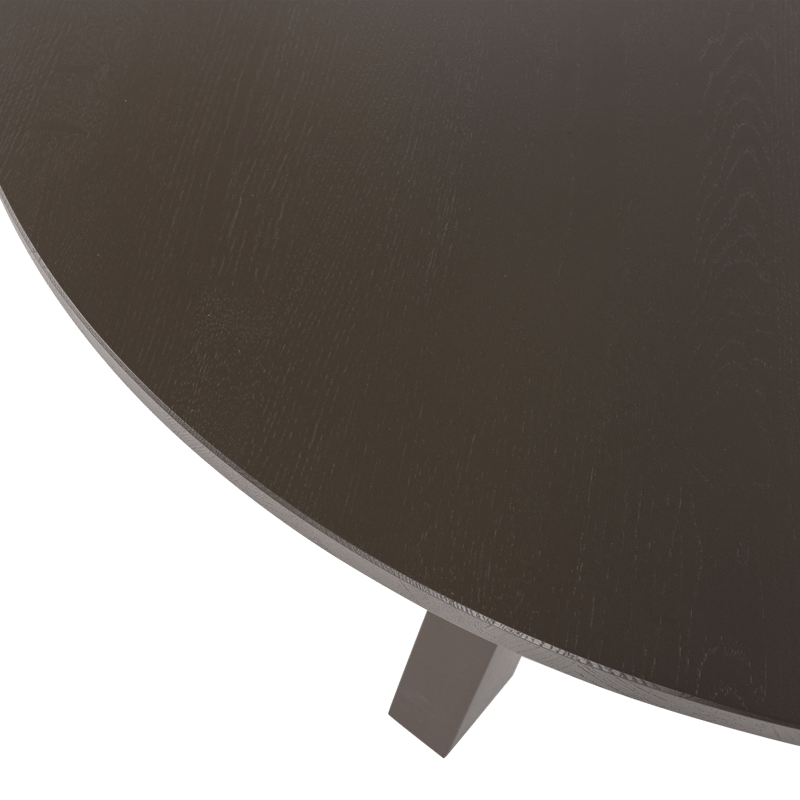 Spisebord Rhonda 129 cm rundt - Mellombrun - Møbler - Bord - Spisebord & kjøkkenbord