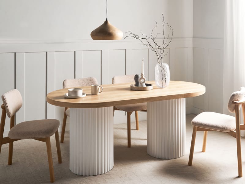 Spisebord Sheridan 180 cm - Lysebrun - Møbler - Bord - Spisebord & kjøkkenbord