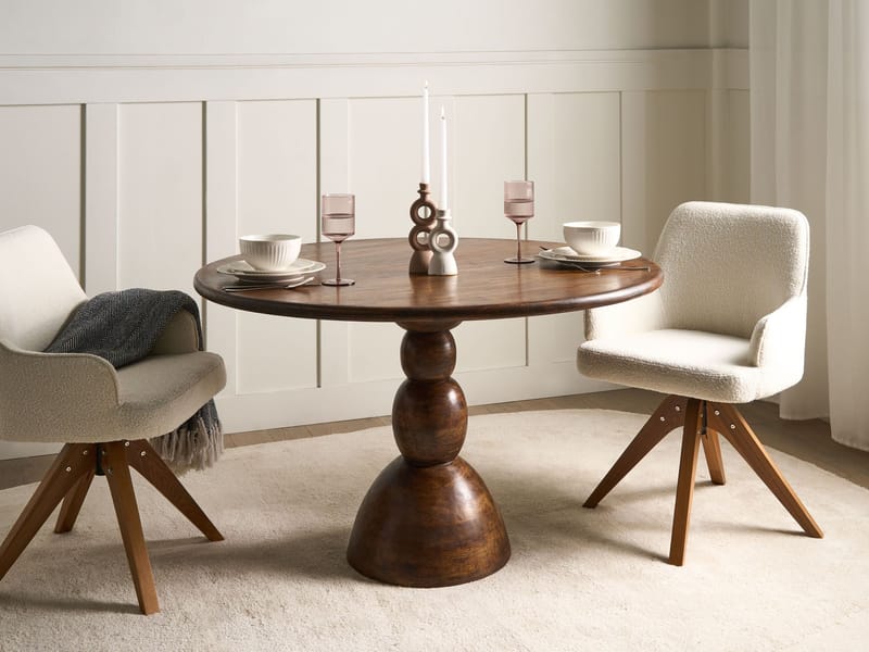 Spisebord Silvon 120 cm - Mørkebrun - Møbler - Bord - Spisebord & kjøkkenbord