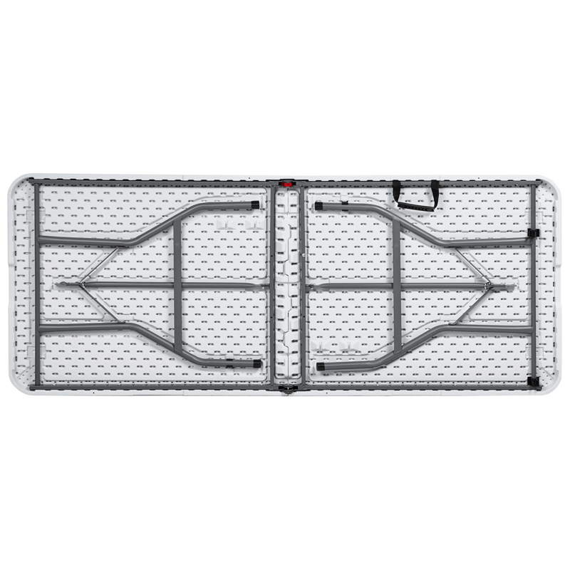 Spisebord utendørs for 6 personer Cugnoli 180 cm 74 cm - Hvit/sølv - Hagemøbler - Hagebord - Spisebord ute