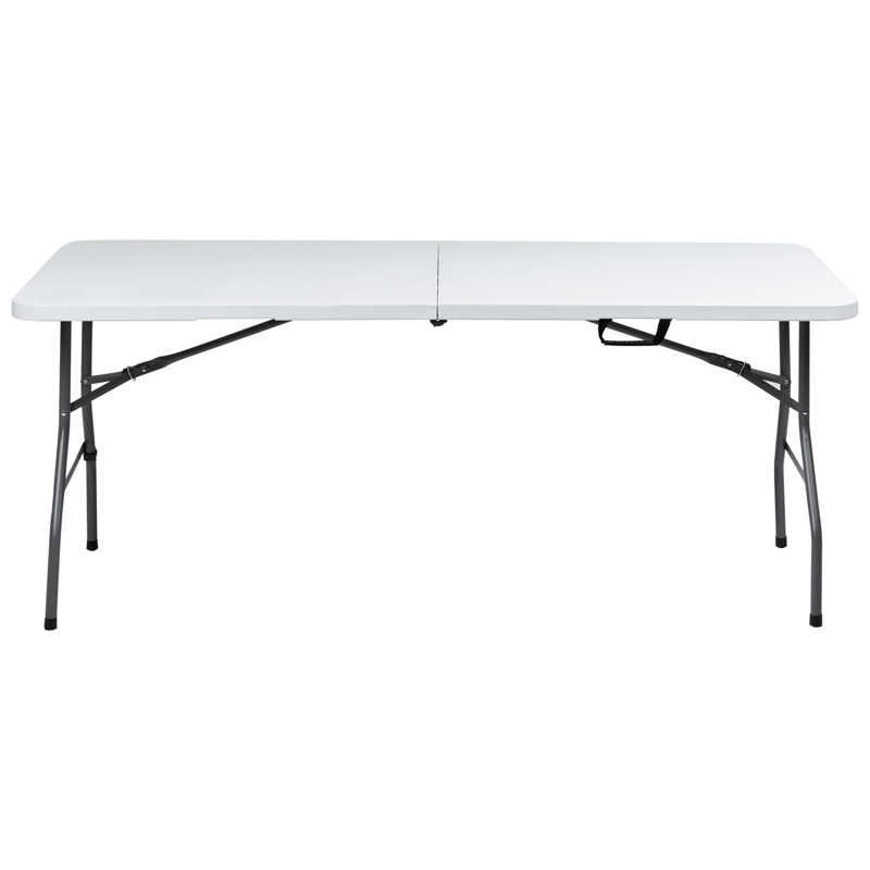 Spisebord utendørs for 6 personer Cugnoli 180 cm 74 cm - Hvit/sølv - Hagemøbler - Hagebord - Spisebord ute