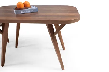 Spisebord Wallxpert Sofya (126 x 75 x 75 cm) Valnøtt - Valnøtt - Møbler - Bord - Spisebord & kjøkkenbord
