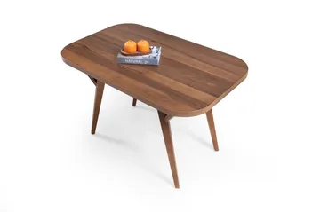 Spisebord Wallxpert Sofya (126 x 75 x 75 cm) Valnøtt - Valnøtt - Møbler - Bord - Spisebord & kjøkkenbord