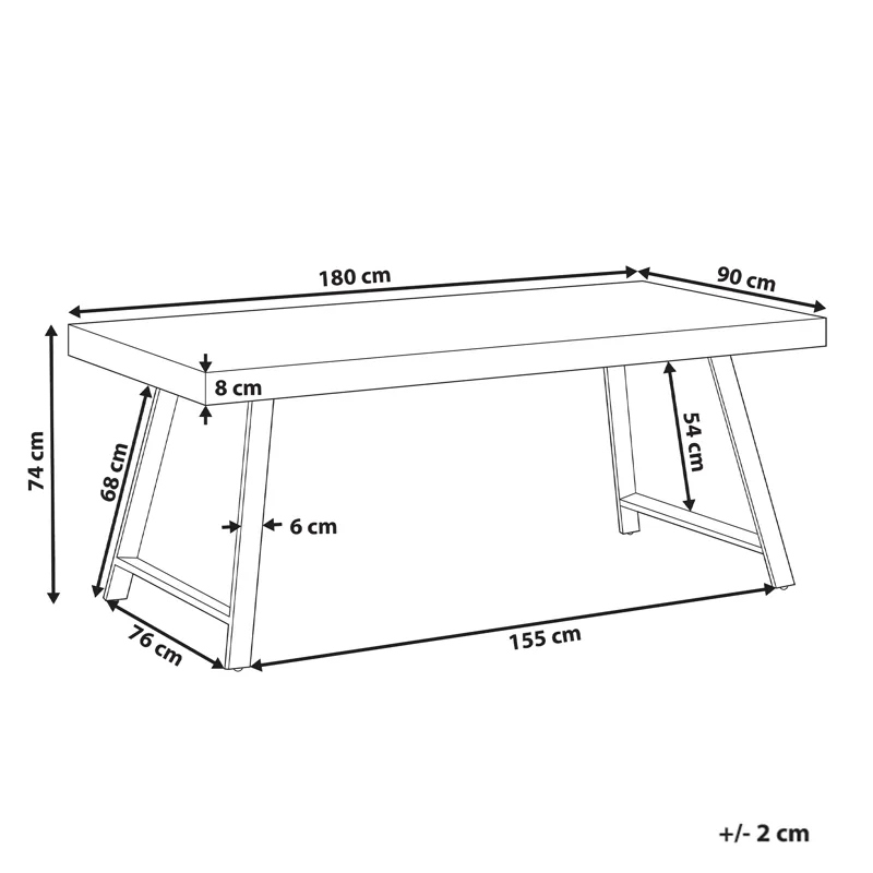 Spisebord Warton 90x180 - Brun - Møbler - Bord - Spisebord & kjøkkenbord