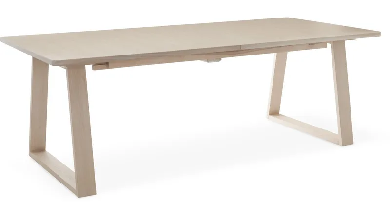 Spisebord Wikdal 220x100 cm, Hvitpigmentert eik