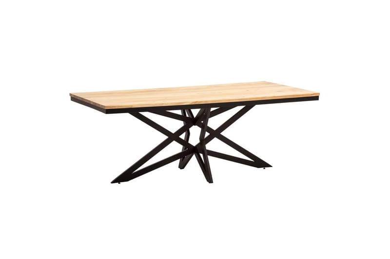 Spisebord Wohnling Heltre 200 cm Industriell Metallrammeutseende Base - Møbler - Bord - Spisebord & kjøkkenbord