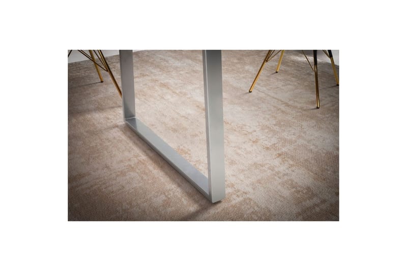 Spisebord Wohnling Heltre med trekanter rektangulær landlig stil Sølv, rett, 180x90 cm - Sølv, rett, 180x90 cm - Møbler - Bord - Spisegrupper