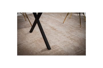 Spisebord Wohnling Heltre med trekanter rektangulær landlig stil Svart, krysset, 200x100 cm - Svart, krysset, 200x100 cm - Møbler - Bord - Spisegrupper