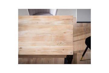 Spisebord Wohnling massivt tre rette metallben, industriell loftstil 180x90 cm - 180x90 cm - Møbler - Bord - Spisebord & kjøkkenbord