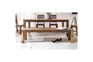 Spisebord Wohnling Massivt treverk landlig hus stil Resirkulert mangotre, 120x70 cm - Resirkulert mangotre, 120x70 cm - Møbler - Bord - Spisebord & kjøkkenbord