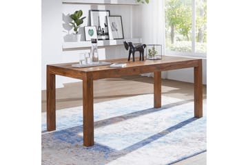 Spisebord Wohnling Massivt treverk landlig hus stil Rosentre, 160x80 cm - Rosentre, 160x80 cm - Møbler - Bord - Spisebord & kjøkkenbord