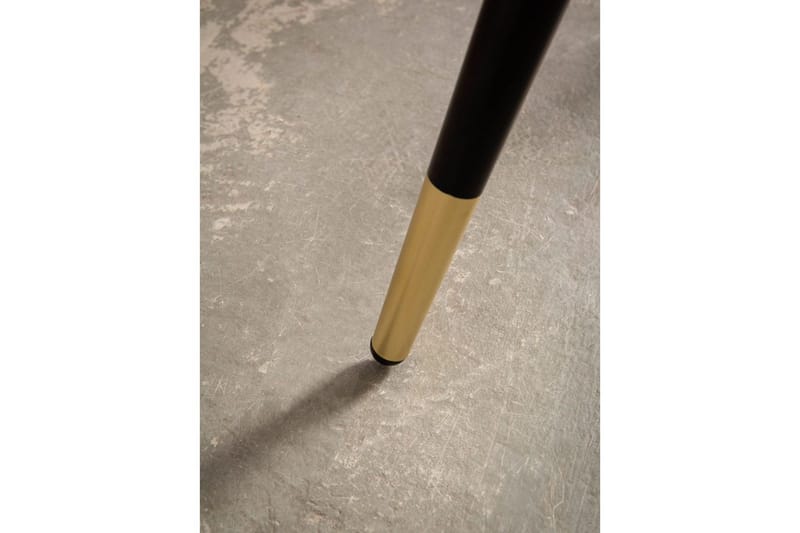 Spisebord Wohnling Rund 75 cm marmorlignende moderne med gulltippede ben Marmor, Hvit - Marmor, Hvit - Møbler - Bord - Spisegrupper