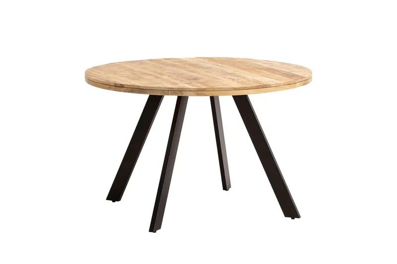 Spisebord Wohnling rundt massivt tre moderne landlig stil 120 cm, 120 cm