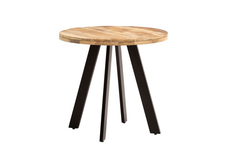 Spisebord Wohnling rundt massivt tre moderne landlig stil 80 cm - 80 cm - Møbler - Bord - Spisebord & kjøkkenbord