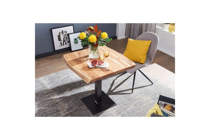 Spisebord Wohnling Trekanter i massiv tre med massive metallben Industriell - Møbler - Bord - Spisebord & kjøkkenbord