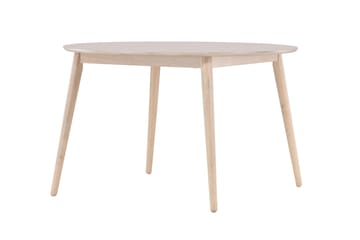 Spisebord Peach Flora spisebord ø120 – whitewash / finér Whitewash - Møbler - Bord - Spisebord & kjøkkenbord