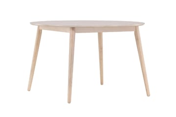 Spisebord Peach Flora spisebord ø120 – whitewash / finér Whitewash - Møbler - Bord - Spisebord & kjøkkenbord