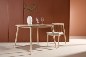 Spisebord Peach Flora spisebord ø120 – whitewash / finér Whitewash - Møbler - Bord - Spisebord & kjøkkenbord