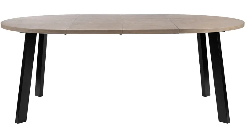 Spisebord Porsvik Ø120 cm inkl 2 Ilegg á 40 cm - Grå - Møbler - Bord - Spisebord & kjøkkenbord