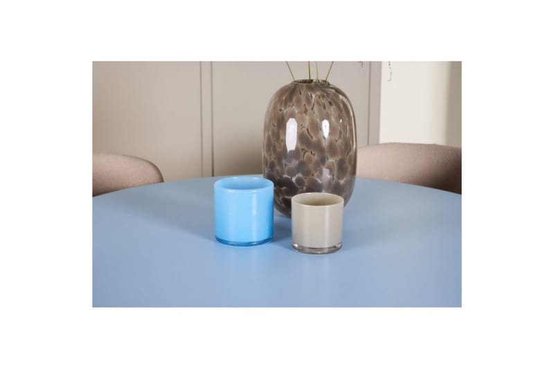 Spisegruppe Bootcut rundt 110 cm babyblå med 4 stk. Astoria stoler Beige - Beige - Møbler - Bord - Spisegrupper