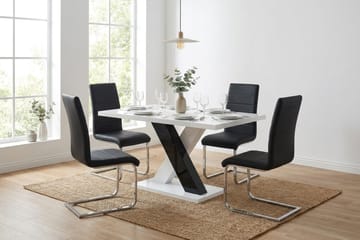 Spisegruppe Cesi 140 cm med 4 Cibus stoler - Møbler - Bord - Spisegrupper