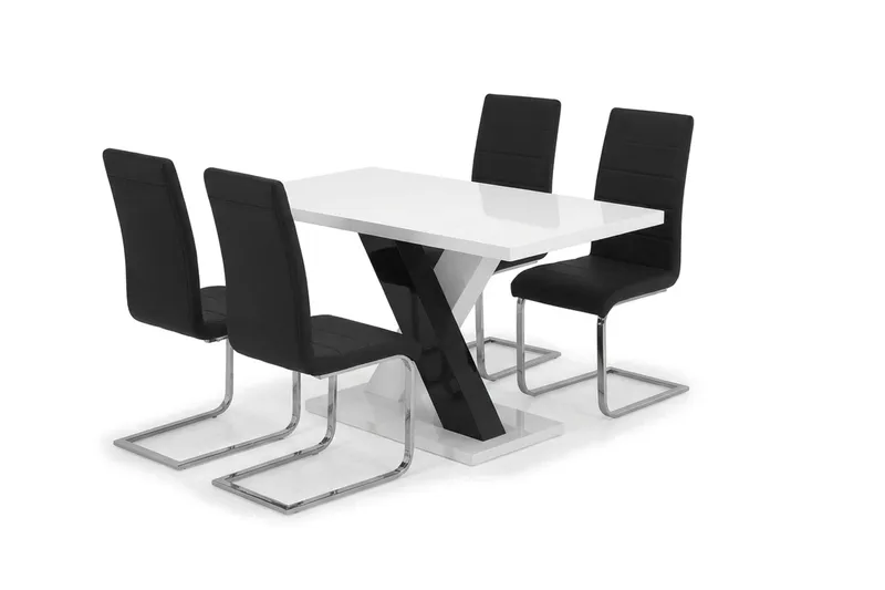 Spisegruppe Cesi 140 cm med 4 Cibus stoler