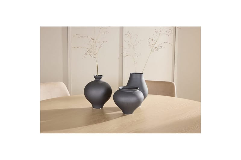 Spisegruppe Copenhagen Rund 140 cm med 6 Night-stoler Hvit / Svart - Hvit / Svart - Møbler - Bord - Spisegrupper