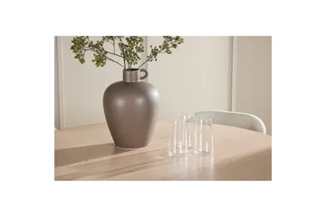 Spisegruppe Flora Rund 120 cm Hvit med 4 stk Lilja stoler - Møbler - Bord - Spisegrupper
