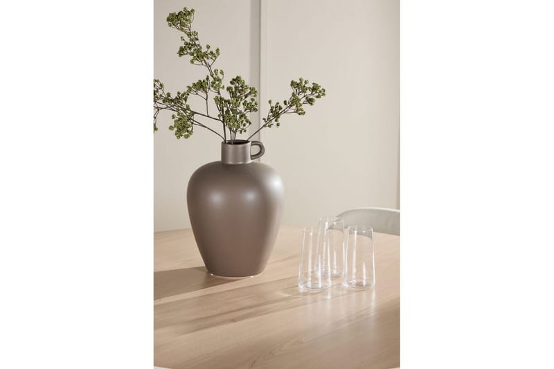 Spisegruppe Flora Rund 120 cm Hvit med 4 stk Lilja stoler - Møbler - Bord - Spisegrupper