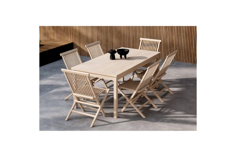 Spisegruppe Kenya 180x90x75, Kenya - Hvitpusset - Møbler - Bord - Spisegrupper