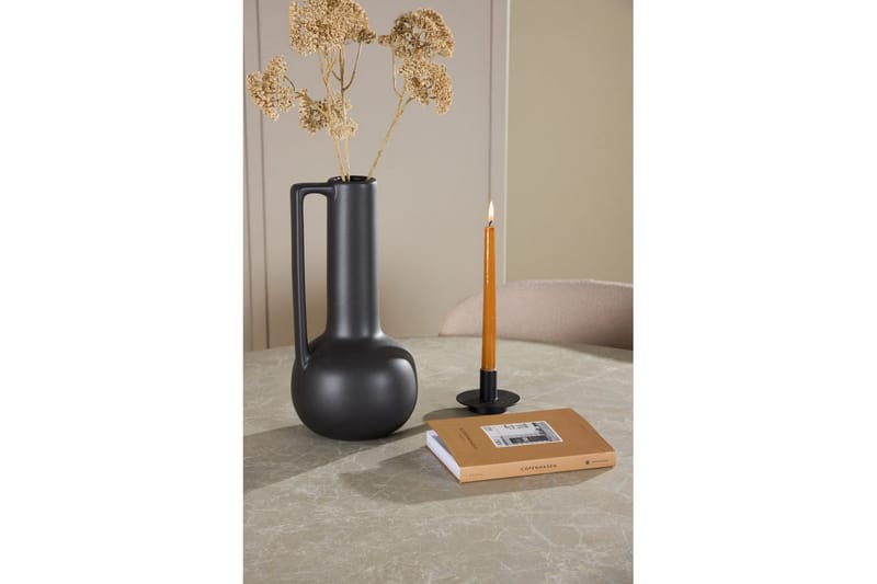 Spisegruppe Lanzo Rund 120 cm Beige med 4 stk Astoria Stoler Beige - Beige - Møbler - Bord - Spisegrupper