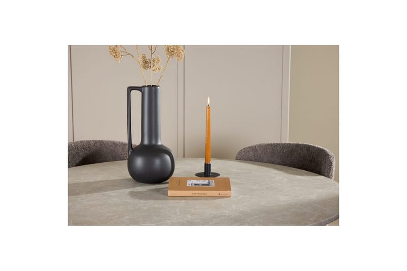 Spisegruppe Lanzo Rund 120 cm Beige med 4 stk Astoria Stoler Brun - Brun - Møbler - Bord - Spisegrupper