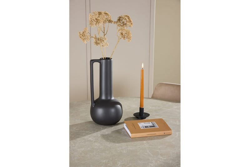 Spisegruppe Lanzo Rund 120 cm med 4 stk Night Stoler Beige - Beige - Møbler - Bord - Spisegrupper