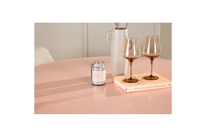 Spisegruppe Lanzo Rund 120 cm med 4 stk Night Stoler Rosa - Rosa - Møbler - Bord - Spisegrupper