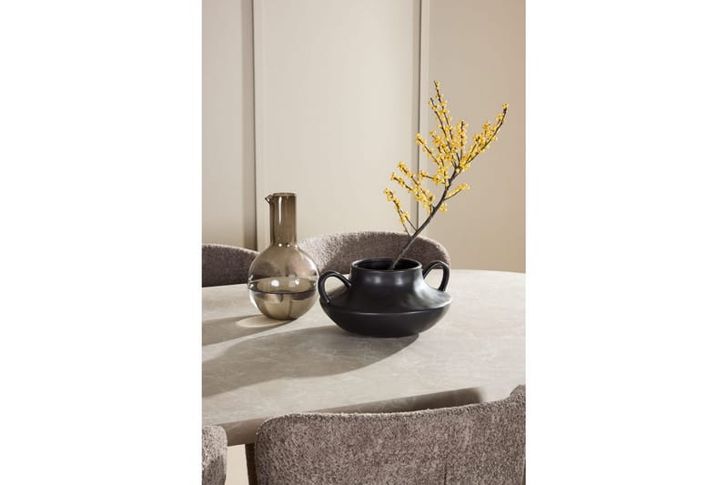 Spisegruppe Narvik 100x200 cm Beige med 6 Astoria Stoler Brun - Brun - Møbler - Bord - Spisegrupper