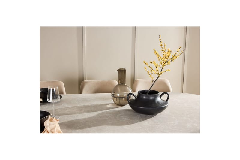 Spisegruppe Narvik 100x200 cm Beige med 6 Night Stoler - Møbler - Bord - Spisegrupper