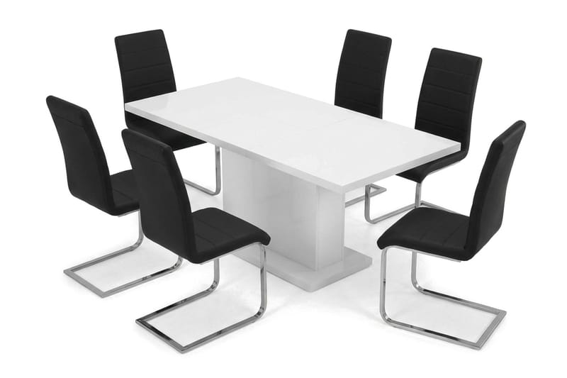 Spisegruppe Ratliff 180 cm uttrekkbar med 4 Cibus stoler - Møbler - Bord - Spisegrupper