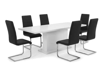 Spisegruppe Ratliff 180 cm uttrekkbar med 4 Cibus stoler - Møbler - Bord - Spisegrupper