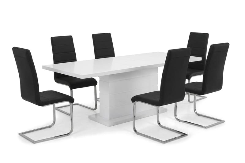 Spisegruppe Ratliff 180 cm uttrekkbar med 4 Cibus stoler - Møbler - Bord - Spisegrupper