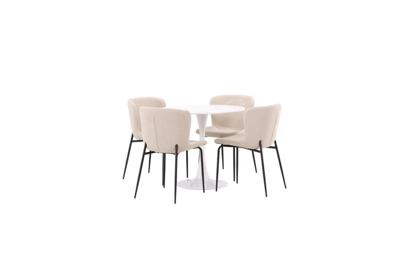 Spisegruppe Rund spisegruppe Hamden, Modesto Beige, Beige
