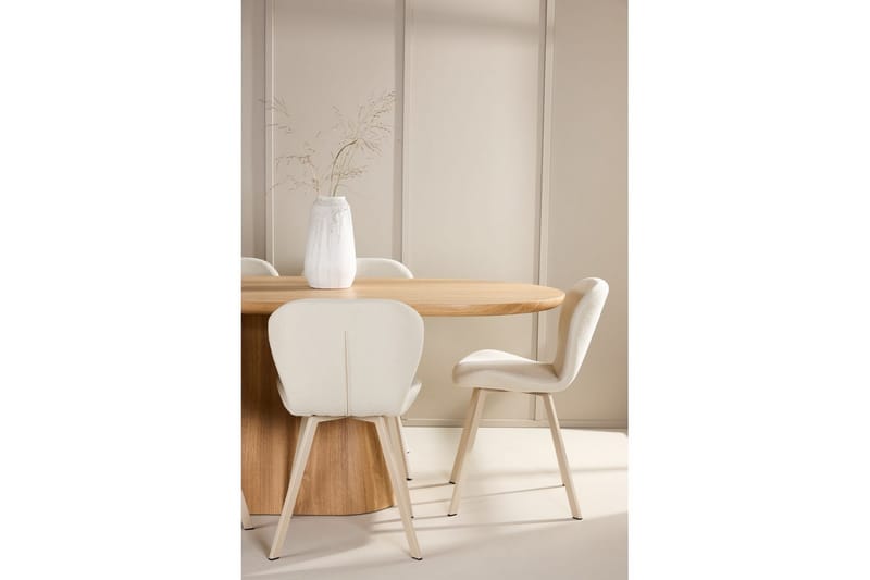 Spisegruppe Stjärnö 200x90 cm Natur med 6 stk Lilja Stoler - Møbler - Bord - Spisegrupper