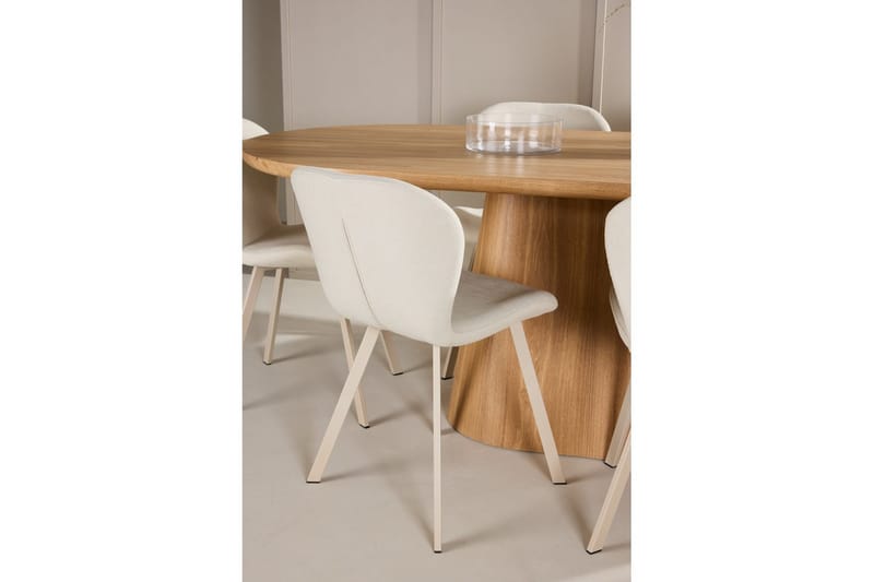 Spisegruppe Stjärnö 200x90 cm Natur med 6 stk Lilja Stoler - Møbler - Bord - Spisegrupper