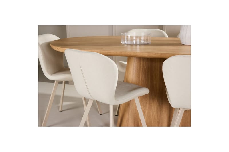 Spisegruppe Stjärnö 200x90 cm Natur med 6 stk Lilja Stoler - Møbler - Bord - Spisegrupper
