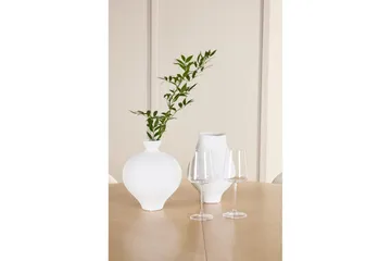 Spisegruppe Strada Rund 120/170 cm Hvit med Lilja Stoler 4 stk - 4 stk - Møbler - Bord - Spisegrupper