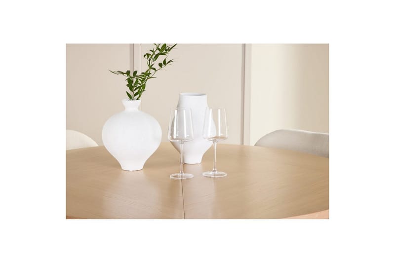 Spisegruppe Strada Rund 120/170 cm Hvit med Lilja Stoler 4 stk - 4 stk - Møbler - Bord - Spisegrupper