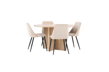 Spisegruppe Strada Rund 120/170 cm med Night Stoler 4 stk - 4 stk - Møbler - Bord - Spisegrupper
