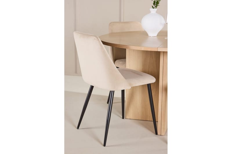 Spisegruppe Strada Rund 120/170 cm med Night Stoler 4 stk - 4 stk - Møbler - Bord - Spisegrupper