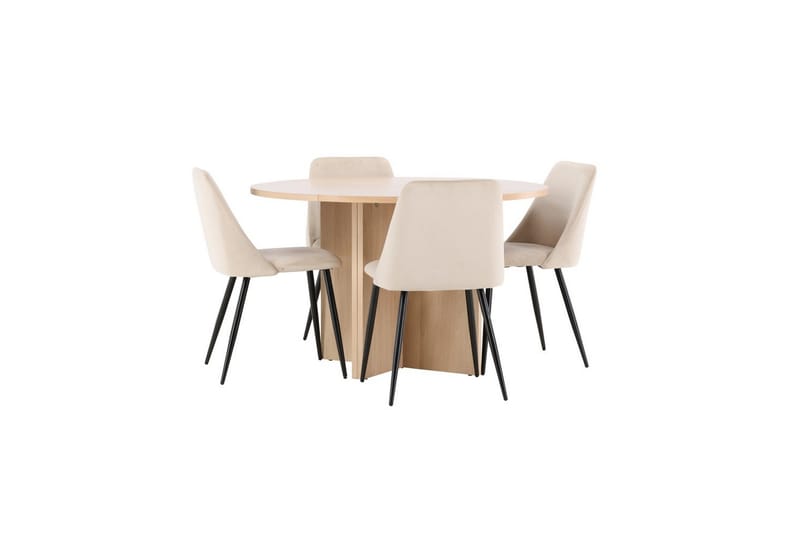 Spisegruppe Strada Rund 120/170 cm med Night Stoler 4 stk - 4 stk - Møbler - Bord - Spisegrupper