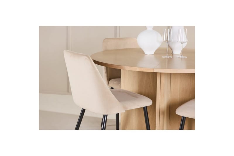 Spisegruppe Strada Rund 120/170 cm med Night Stoler 4 stk - 4 stk - Møbler - Bord - Spisegrupper